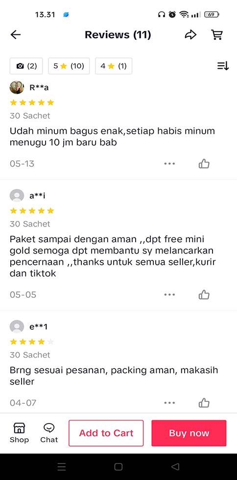 Testi Tiktok
