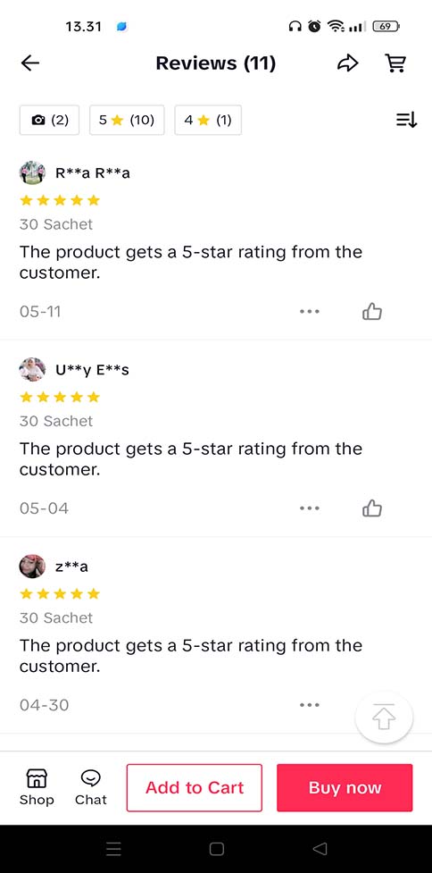 Testi Tiktok