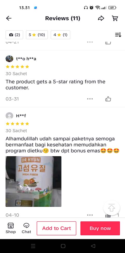 Testi Tiktok